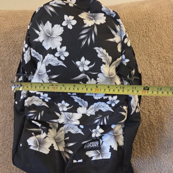 Urban Planet Canada Floral Backpack – Black/White - Picture 10 of 10